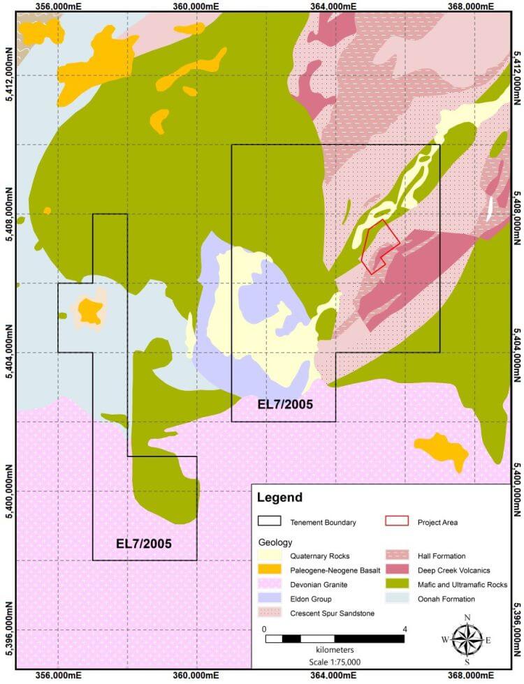 Elementos Tasmania site Cleveland mine geology